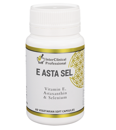 A supplement container of E Asta Sel by Interclinical Laboratories