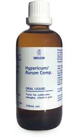 A supplement container of Hypericum / Aurum Comp. - 100ml by Weleda