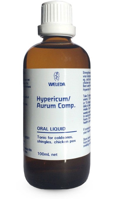 A supplement container of Hypericum / Aurum Comp. - 100ml by Weleda