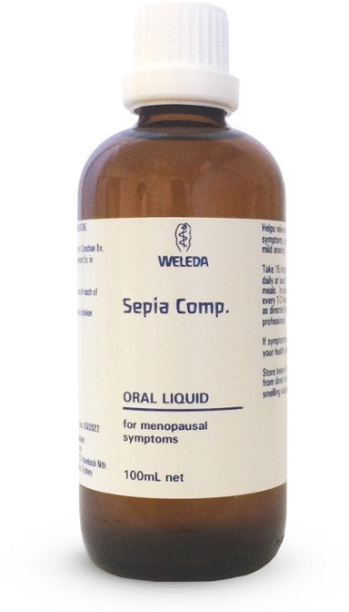 A supplement container of Sepia Comp. - 100ml by Weleda