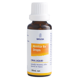 A supplement container of Arnica 6x Drops by Weleda