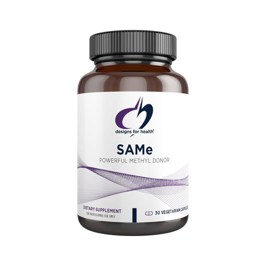 A supplement container of SAMe by Designs for Health - USA
