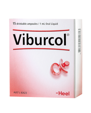 A supplement container of Viburcol Drops 15 Phials by Heel