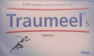 A supplement container of Traumeel S Tablets 250 by Heel