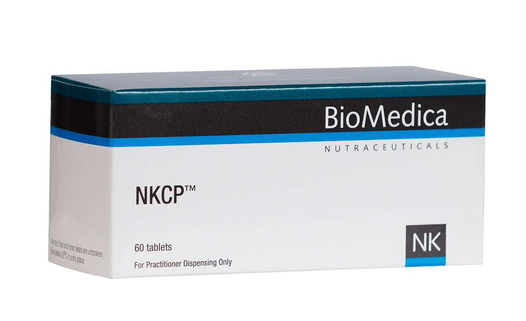 A supplement container of NKCP 60 Tablets by Bio-Medica