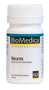 A supplement container of Neurex 60 Capsules by Bio-Medica