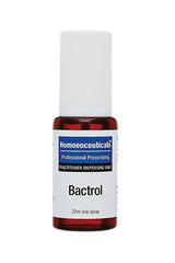 A supplement container of Bactrol Spray 20ml by BioMedica Homoeoceuticals