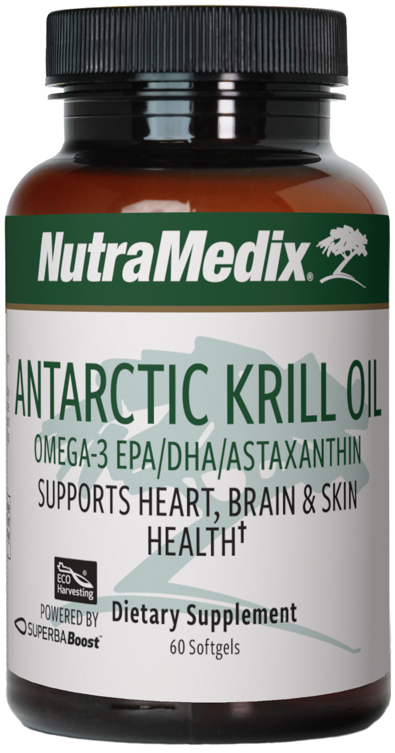 A supplement container of Krill Oil by NutraMedix