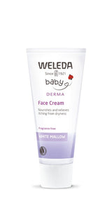 A supplement container of White Mallow Face Cream by Weleda