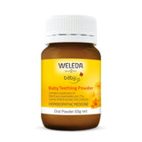 A supplement container of Baby Teething Powder by Weleda