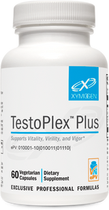 A supplement container of TestoPlex™ Plus 60 Capsules by Xymogen