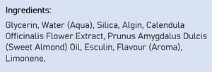 Supplement facts for Children's Tooth Gel listing ingredients including Calendula Extract, Collodial Anhydrous Silica, Glycine, Helichrysum Hydrosol, Indian Frankincense Extract