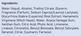 Supplement facts for Men's 24hr Roll-On Deodorant listing ingredients including Acacia, Cetyl Alcohol, Citric Acid, Coumarin, Glycine