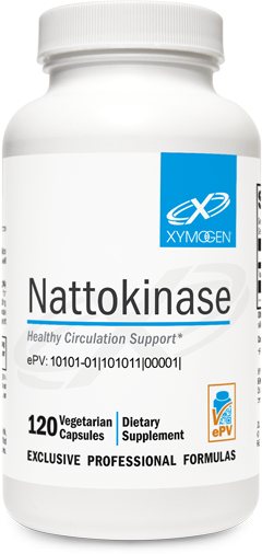 A supplement container of Nattokinase by Xymogen