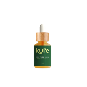 A supplement container of Hemp Face Serum by Kure