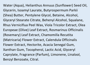 Supplement facts for Skin Food Nourishing Day Cream listing ingredients including Acacia, Althaea officinalis, Betaine HCI, Calendula Extract, Caprylic acid