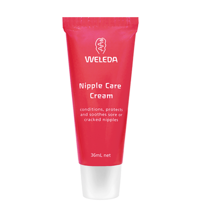 A supplement container of Nipple Care Cream by Weleda