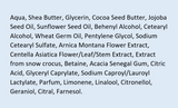 Supplement facts for Stretch Mark Body Butter listing ingredients including Acacia, Arnica montana, Betaine HCI, Caprylic acid, Centella Asiatica Gotu Kola
