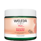 A supplement container of Stretch Mark Body Butter by Weleda