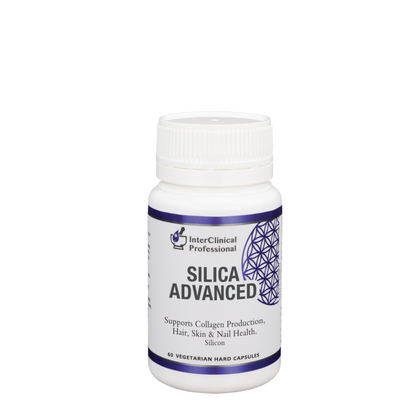 A supplement container of Silica Advanced by Interclinical Laboratories