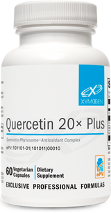 A supplement container of Quercetin 20x Plus by Xymogen