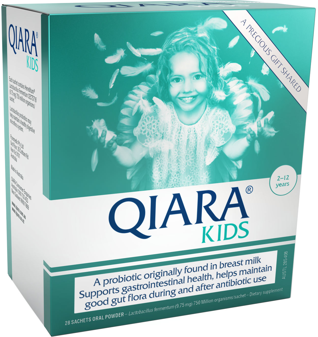 A supplement container of Qiara Kids by QIARA