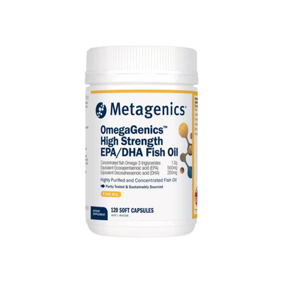 OmegaGenics High Strength EPA/DHA Fish Oil Capsules