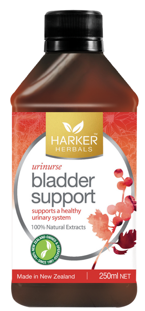 A supplement container of Bladder Support by Harker Herbals