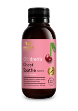 A supplement container of Children's Chest Soothe (Night) 150ml by Harker Herbals
