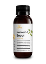 A supplement container of Immune Boost 100ml by Harker Herbals