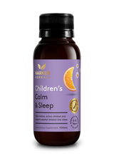 A supplement container of Children's Calm & Sleep by Harker Herbals