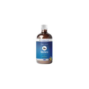 A supplement container of Elderberry 1:1 - 500ml by Nutrition Care