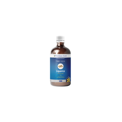 A supplement container of Liquorice 1:1 - 500ml by Nutrition Care