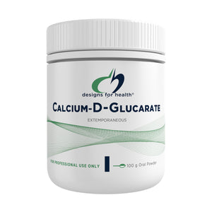 A supplement container of Calcium D Glucarate 100g by Designs for Health