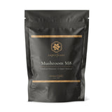 A supplement container of Mushroom M8 by SuperFeast