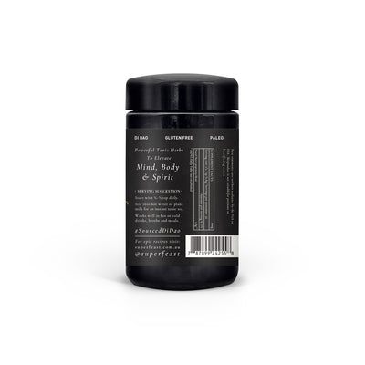 Supplement facts for Neural Nectar listing ingredients including Ashwagandha, Cordyceps, DAO, Ginseng, Gotu Kola