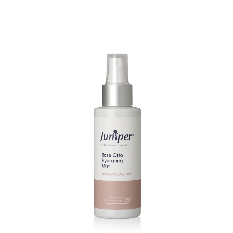 A supplement container of Rose-Otto Hydrating Mist 125ml by Juniper