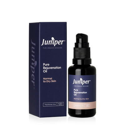 A supplement container of Pure Rejuvenation Oil 30ml by Juniper