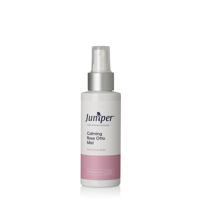 A supplement container of Calming Rose-Otto Mist 125ml by Juniper