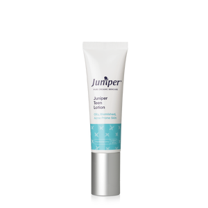 A supplement container of Juniper Teen Moisturising Lotion 50ml by Juniper