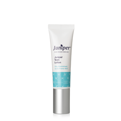 A supplement container of Juniper Teen Moisturising Lotion 50ml by Juniper