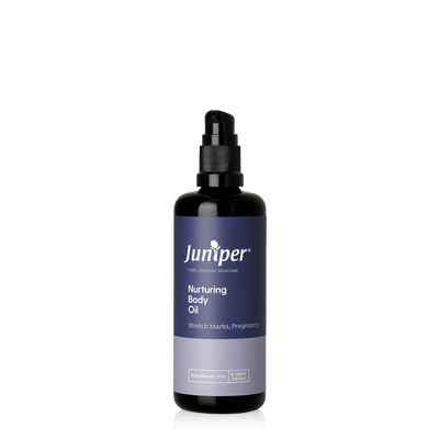 A supplement container of Nurturing Body Oil 100ml by Juniper