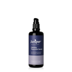 A supplement container of Calming Treatment Serum 100ml by Juniper