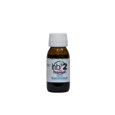 A supplement container of hb#02 Glandula (Endocrine) 50ml by Homeobotanicals