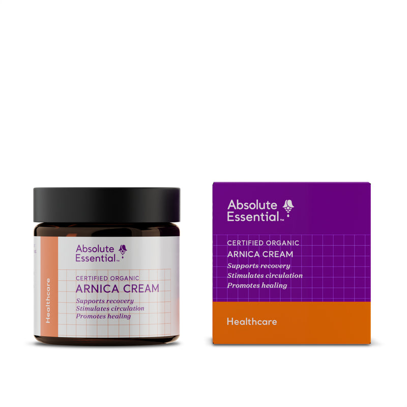 A supplement container of Arnica Cream 50ml by Absolute Essential (Retail)