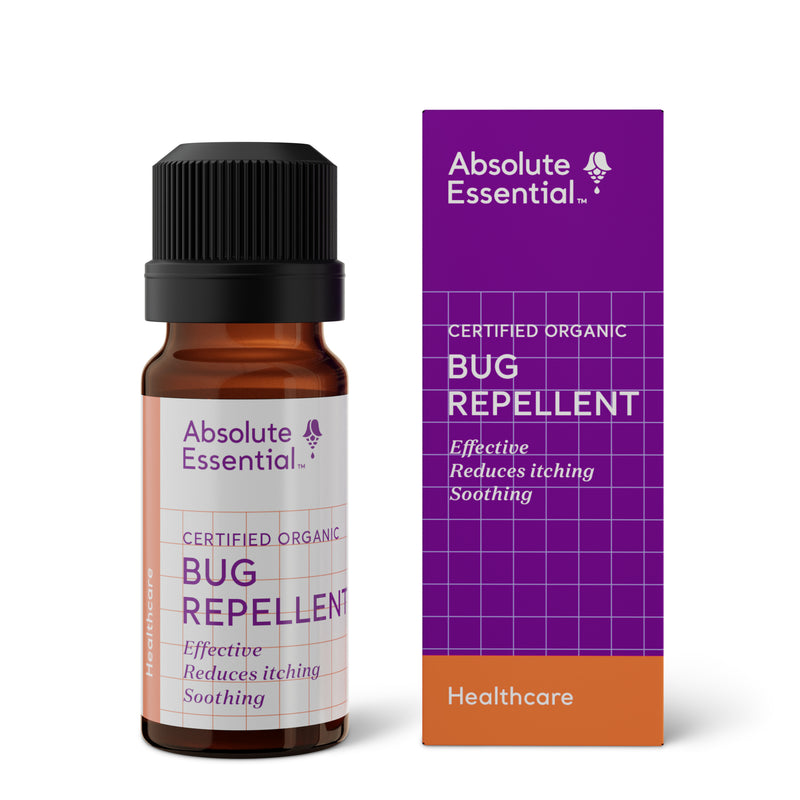A supplement container of Bug Repellent 10ml by Absolute Essential