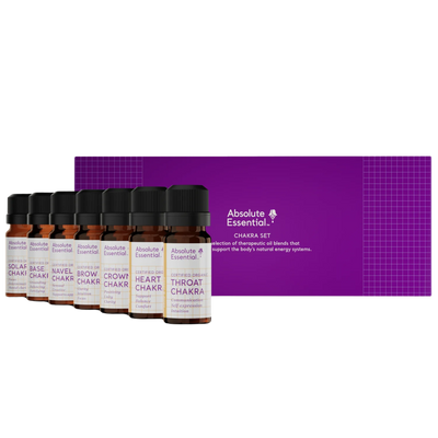 A supplement container of Chakra Set by Absolute Essential
