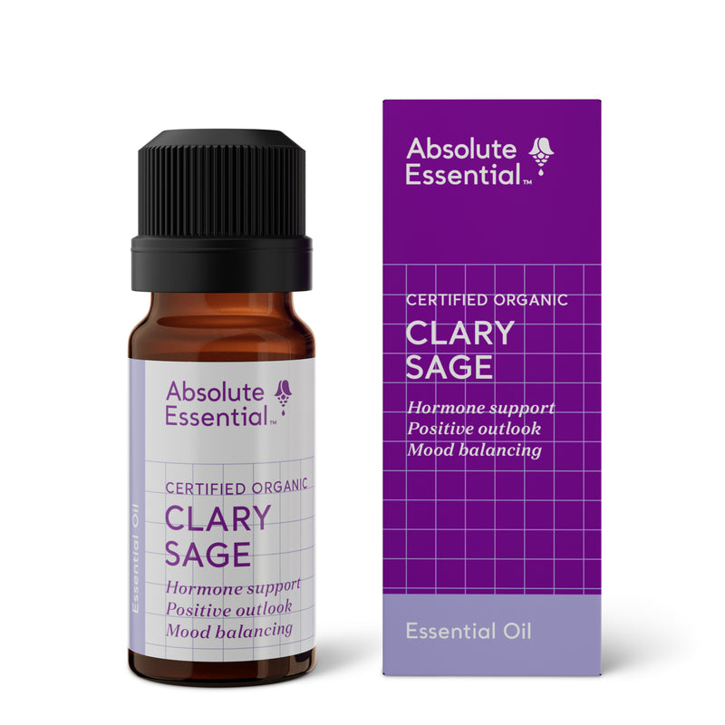 A supplement container of Clary Sage 10ml by Absolute Essential