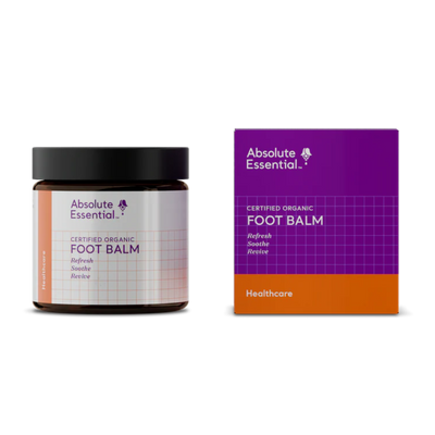 A supplement container of Foot Balm 100ml by Absolute Essential