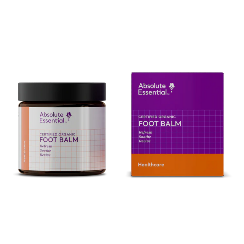 A supplement container of Foot Balm 100ml by Absolute Essential